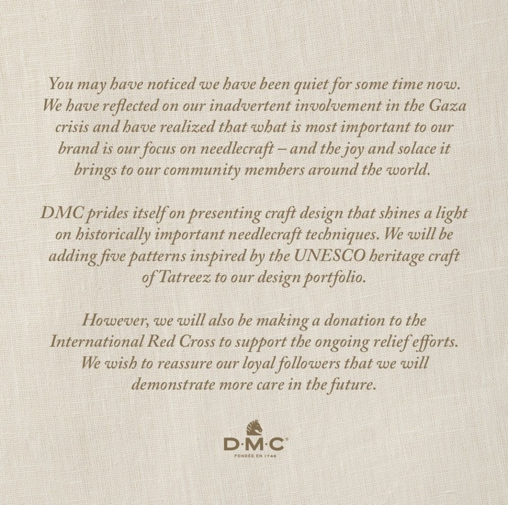 Posted by DMC (@dmc_embroidery) on April 1, 2024